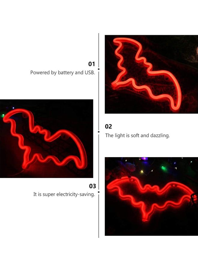 Bat Neon Signs Lights Assorted Colour