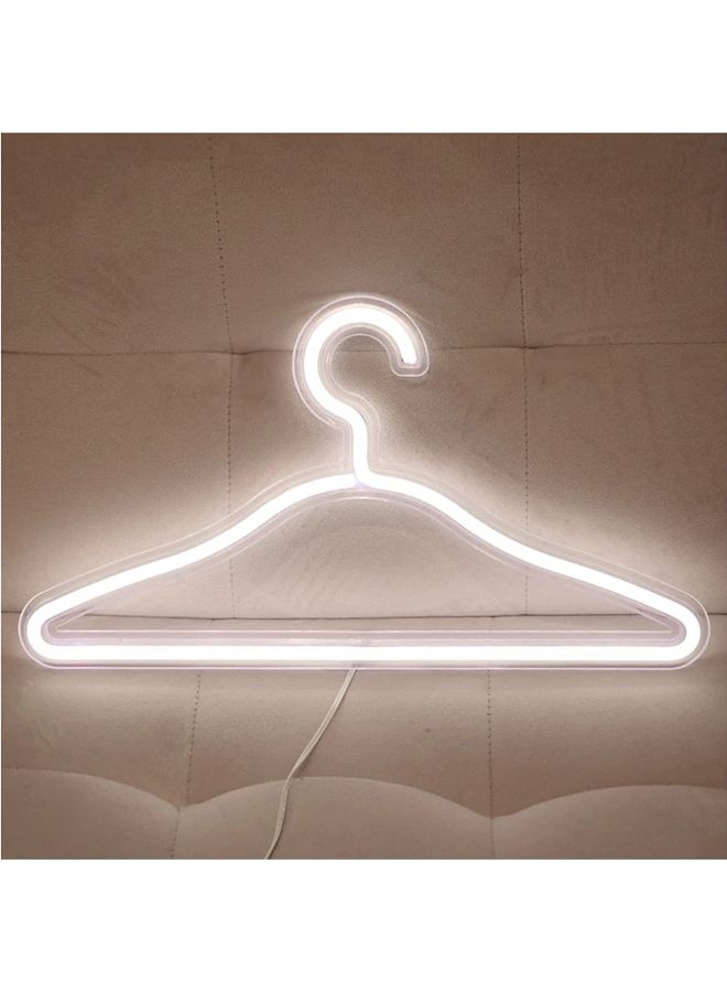 Clothes Stand LED Neon Light White