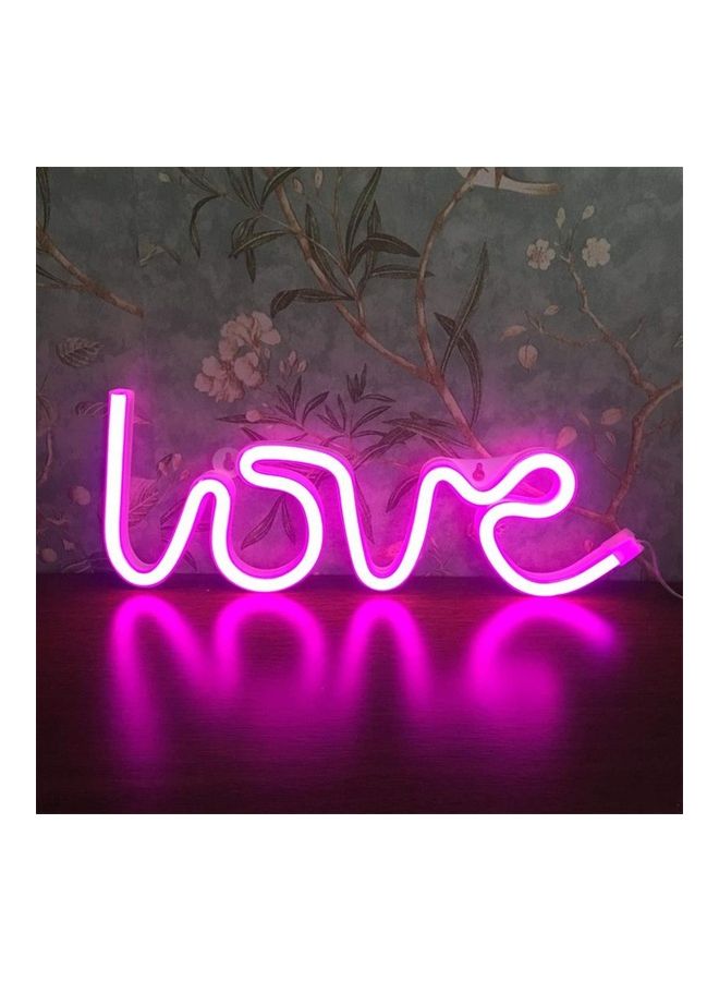 Love Sign Neon LED Light Purple 35 x 13cm