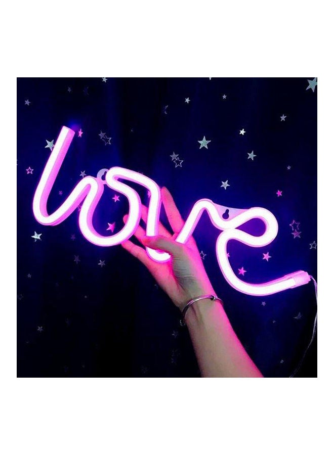 Love Sign Neon LED Light Purple 35 x 13cm