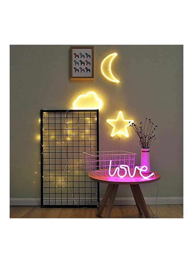 Love Sign Neon LED Light Purple 35 x 13cm