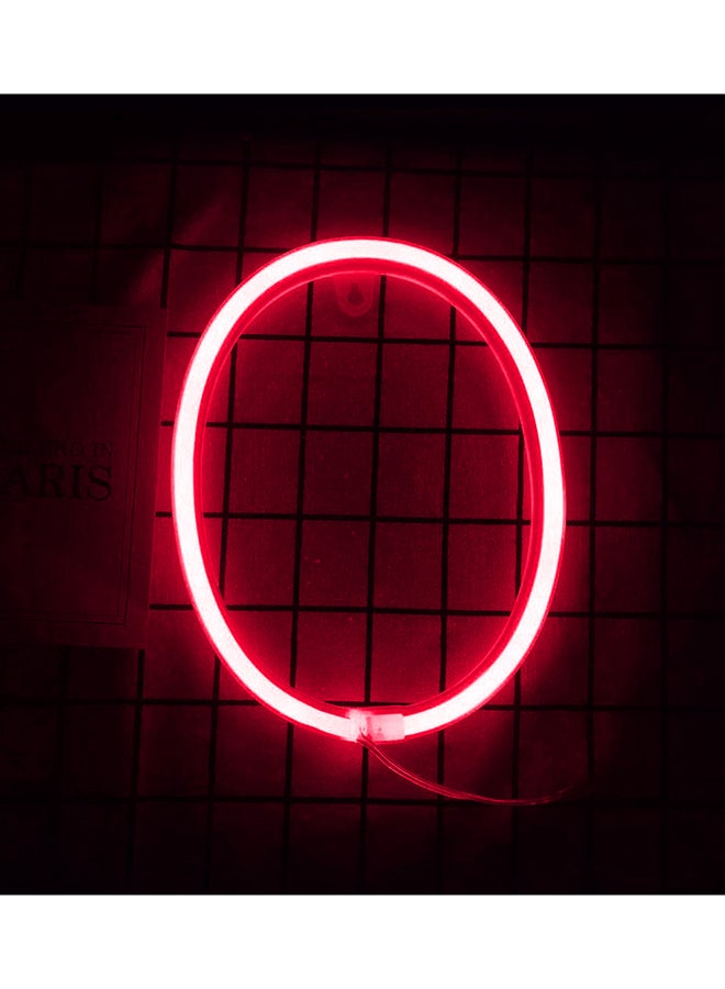 Neon Flex Letter O LED Right Red 30 x 22cm