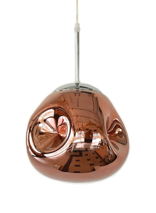 Indoor Glass Pendant Light Rose Gold/Silver 20x24cm