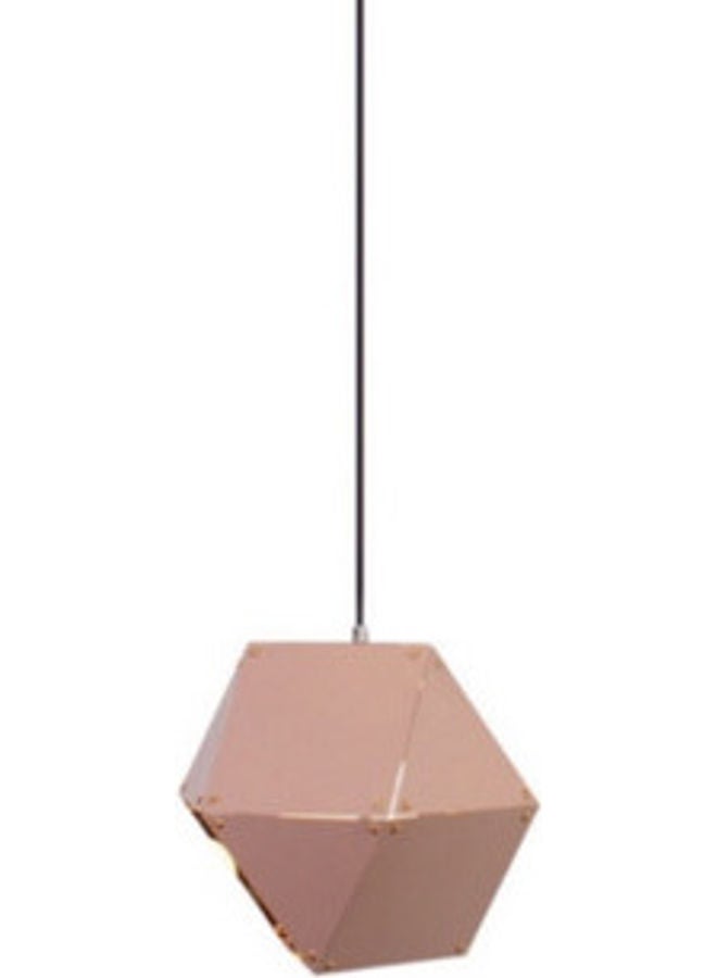 Contemporary Pendant Lamp Pink/Black