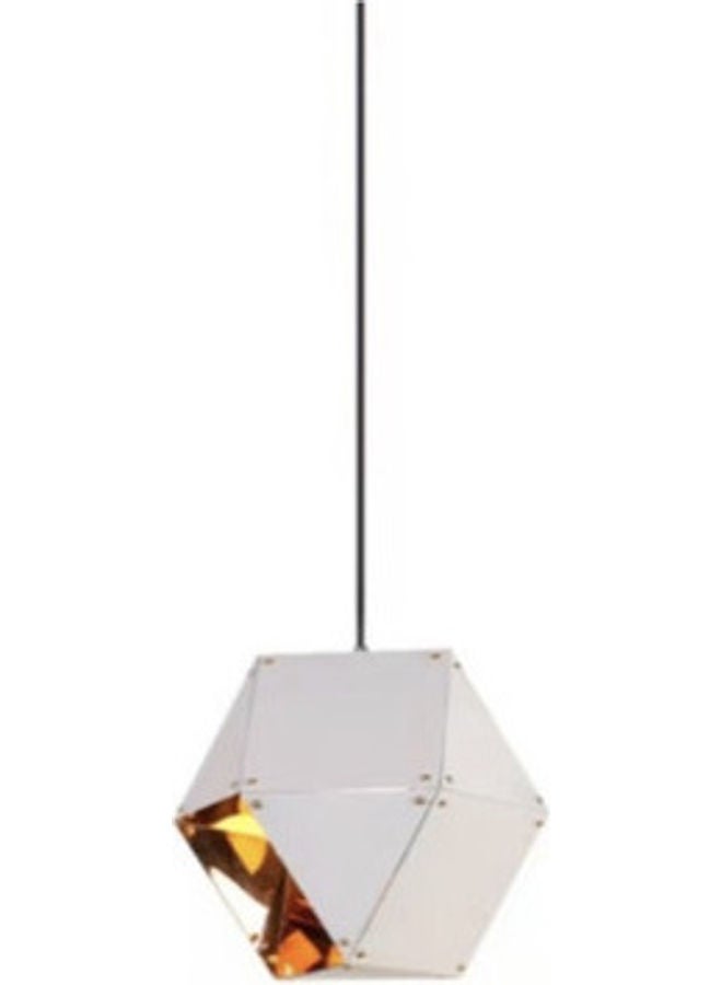 Contemporary Pendant Lamp White/Golden