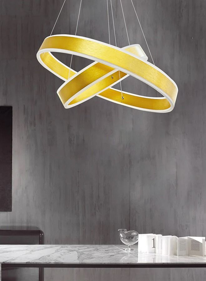 Modern Hanging Pendant Lamp LED Rings Circle for Living Room Ceiling Chandelier