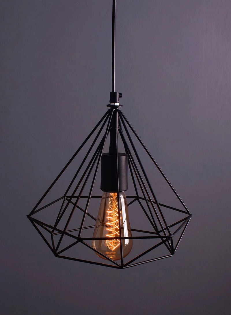 Metal Hanging Pendant Decorative Light Black