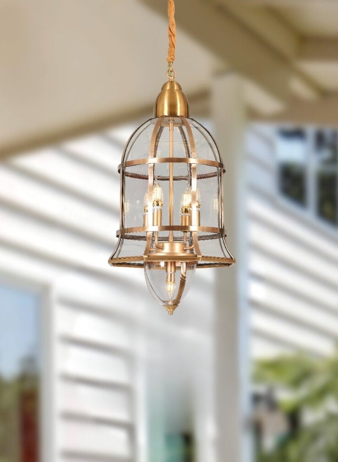 Copper Hanging Pendant Light IP65 Waterproof