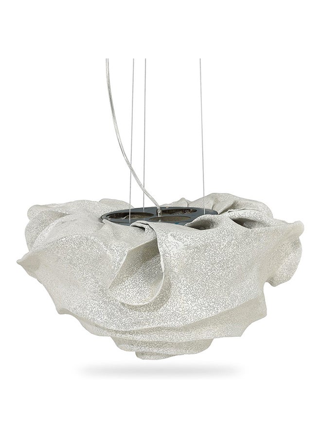 Leco Ceiling Lamp, White - 40X22 cm