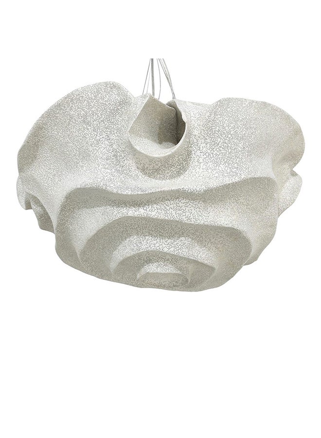 Leco Ceiling Lamp, White - 40X22 cm