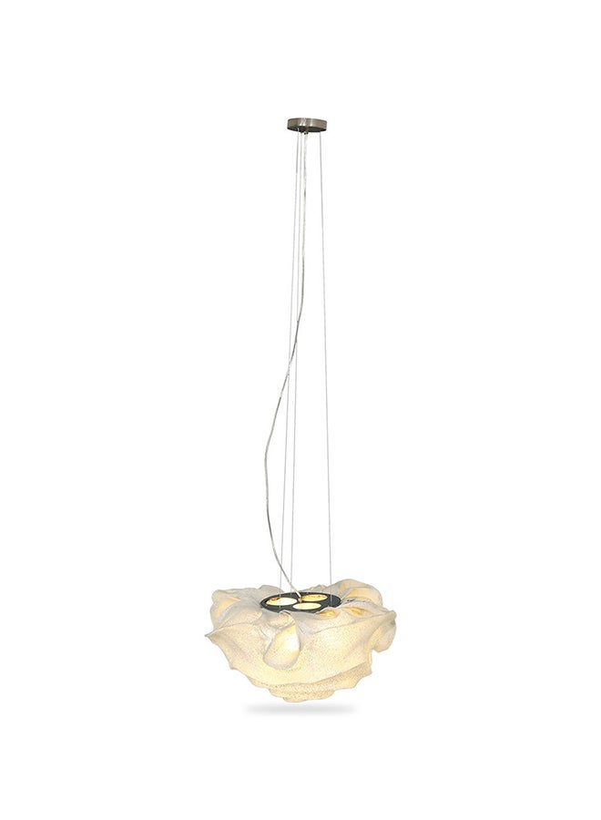 Leco Ceiling Lamp, White - 40X22 cm