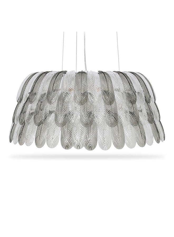 Nimu Ceiling Lamp, Smoke & Clear - 60X38 cm