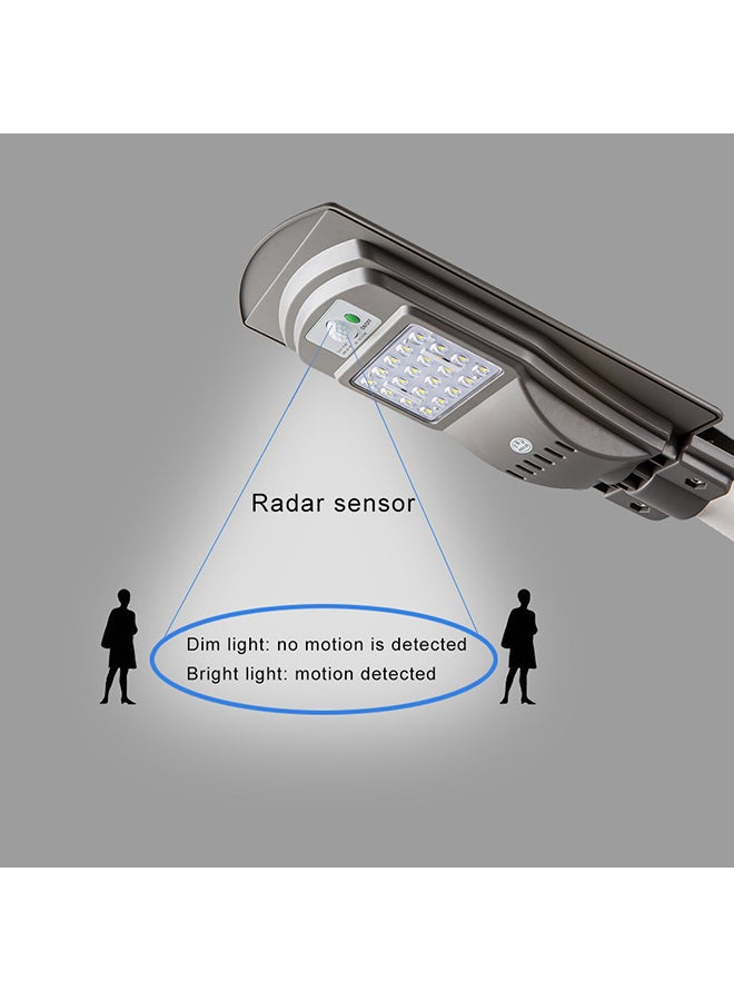 LED Solar Powered Wall Light Grey