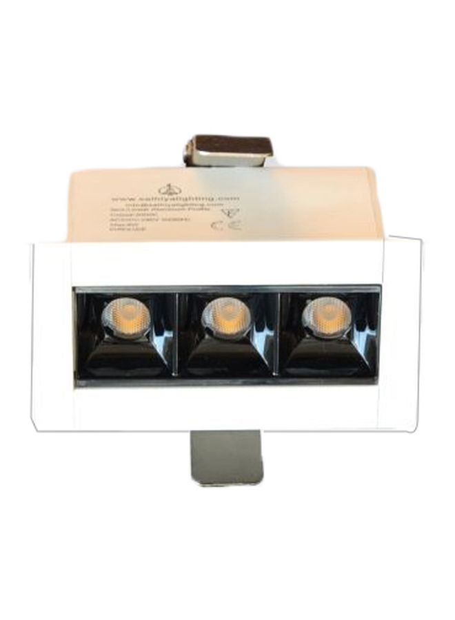 3-Head LED Downlight White 5.55x6x10.8cm