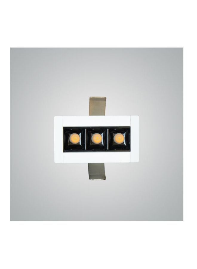 3-Head LED Downlight White 5.55x6x10.8cm