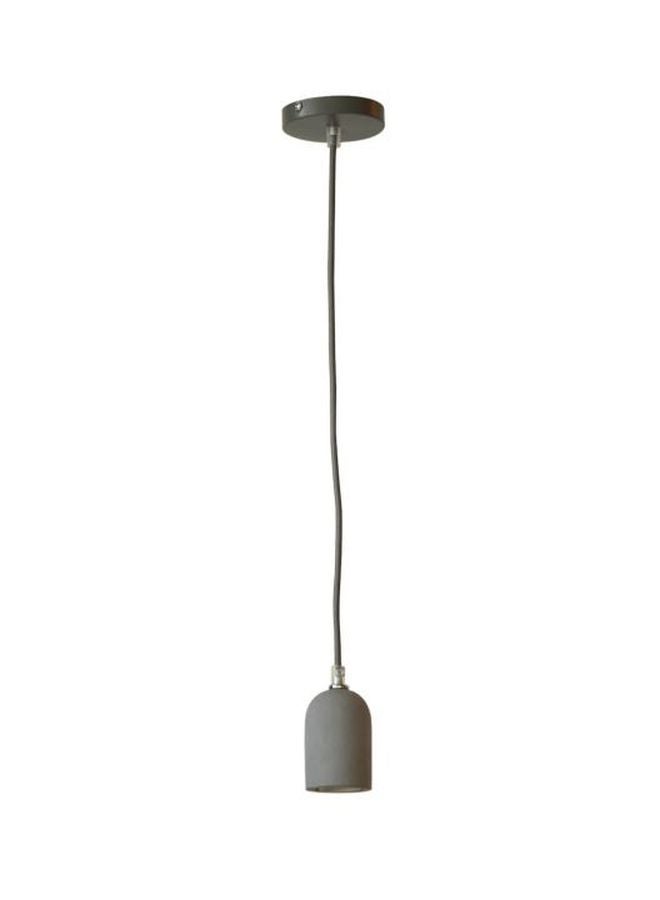 Pendant Retro Style Hanging Light Dark Grey 115cm