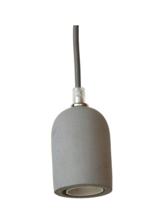 Pendant Retro Style Hanging Light Dark Grey 115cm