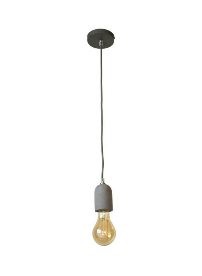 Pendant Retro Style Hanging Light Dark Grey 115cm