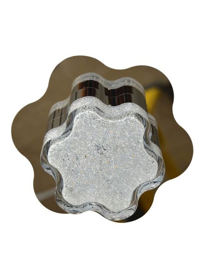 LED Crystal Ceiling Light Chrome 11x20cm