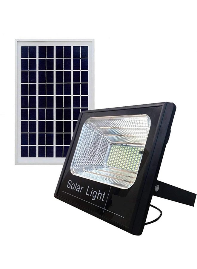 100W Solar-Powered Remote Control Exterior LEDs Lamp Black 35x45x1.7cm