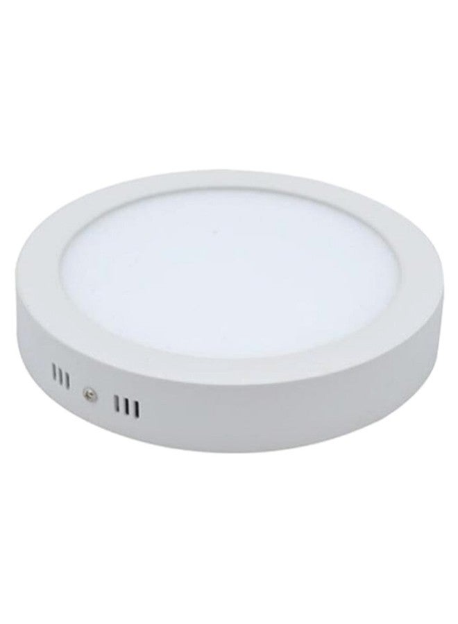 Surface Mounted Round LED Spot Panel Light White 22.2 x 4.4cm