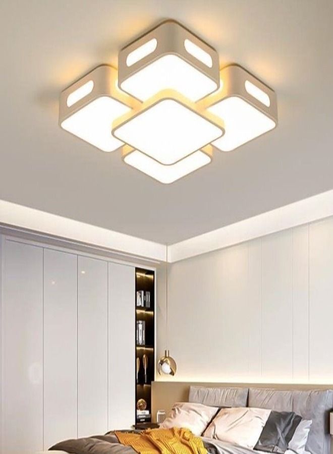 Modern Square Shape Design LED Acrylic Ceiling Remote Control Adjustable Dimming Light Lamp