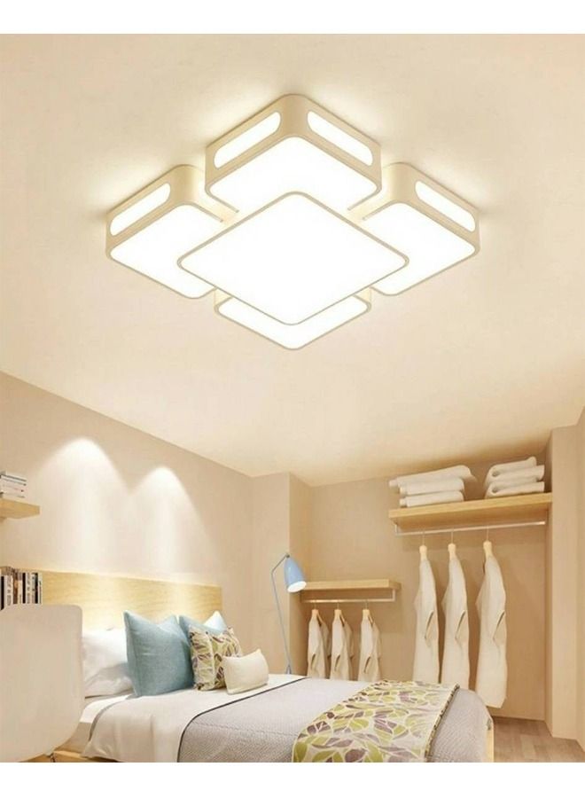 Modern Square Shape Design LED Acrylic Ceiling Remote Control Adjustable Dimming Light Lamp