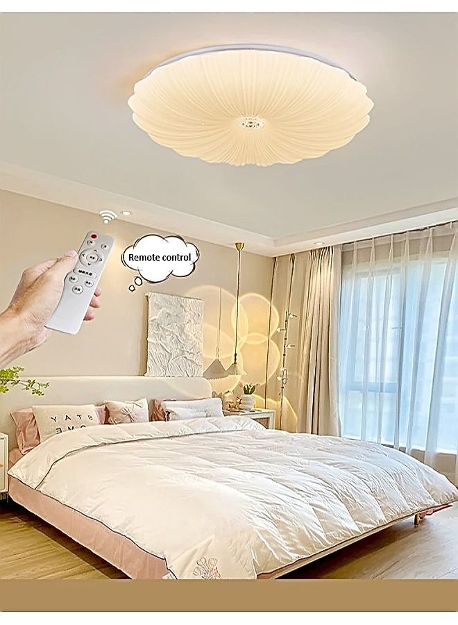 Modern Shell Shape LED Acrylic Ceiling Remote Control Adjustable Dimming Light Lamp