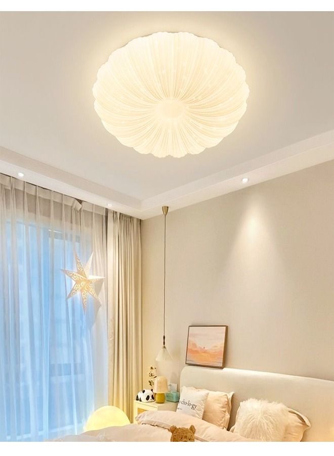 Modern Shell Shape LED Acrylic Ceiling Remote Control Adjustable Dimming Light Lamp