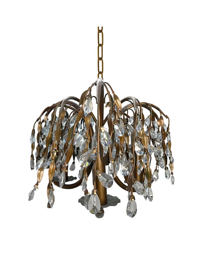 Chandelier Bronze/White 50x40cm