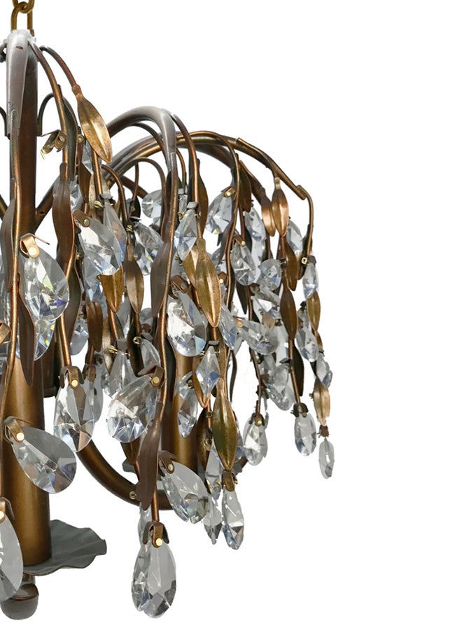 Chandelier Bronze/White 50x40cm