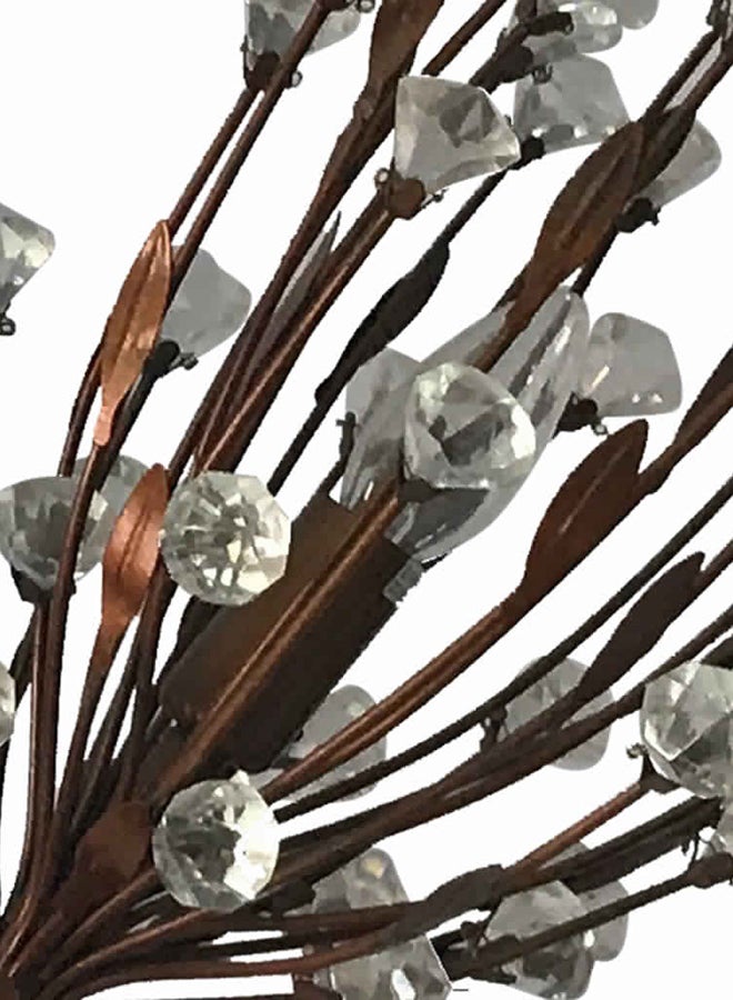 Chandelier Copper Brown/Clear 70x55cm