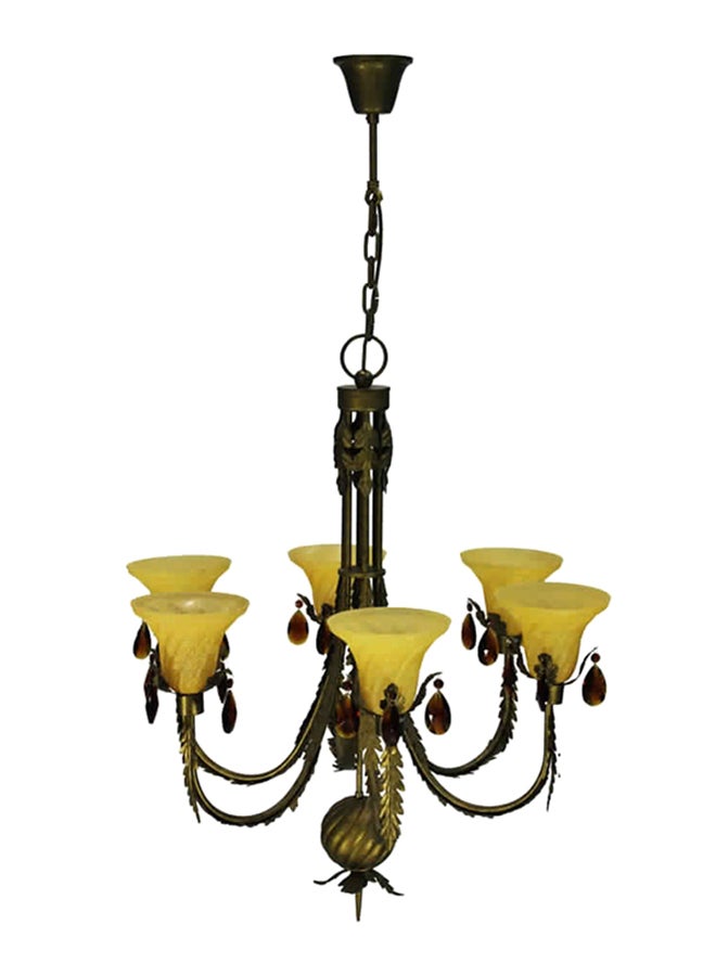 Chandelier Gold/Yellow 80x85cm