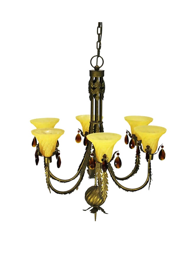 Chandelier Gold/Yellow 80x85cm