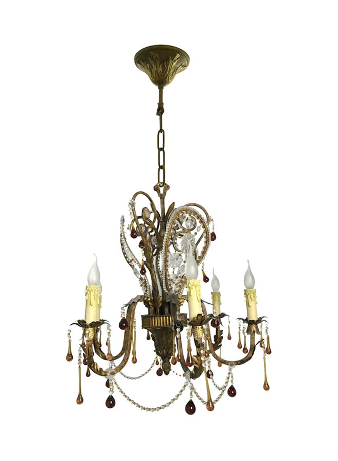 Chandelier Brown/White/Yellow 65x70cm