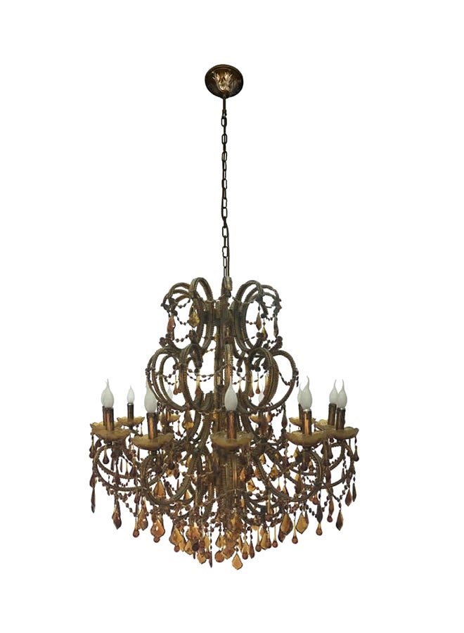 Chandelier Gold/White