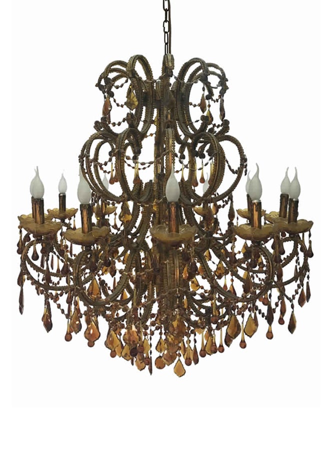 Chandelier Gold/White