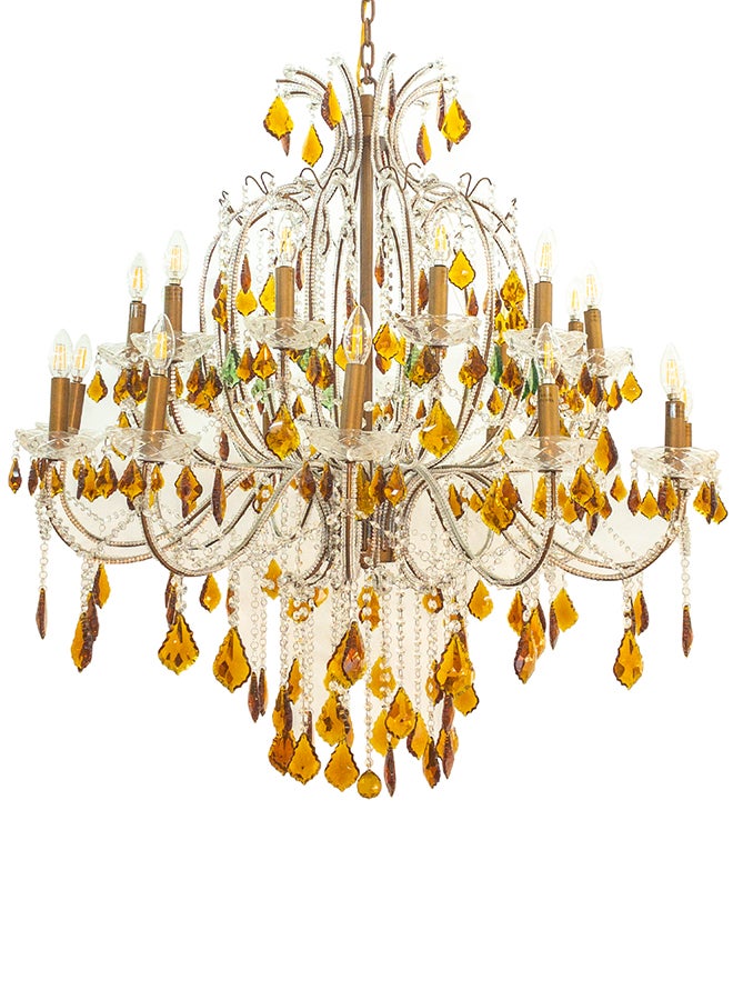 Crystal Decorative Chandelier Bronze/Clear