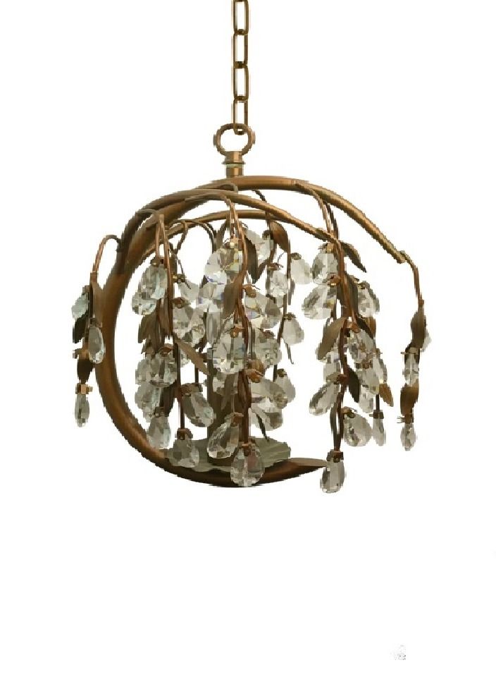 Chandelier  Color Copper Crystal 30x40 centimeter