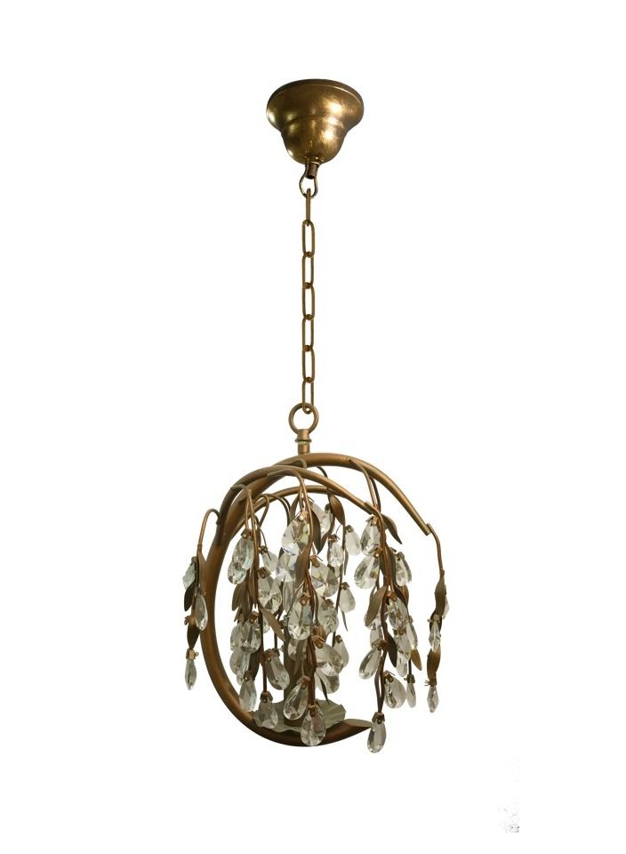 Chandelier  Color Copper Crystal 30x40 centimeter