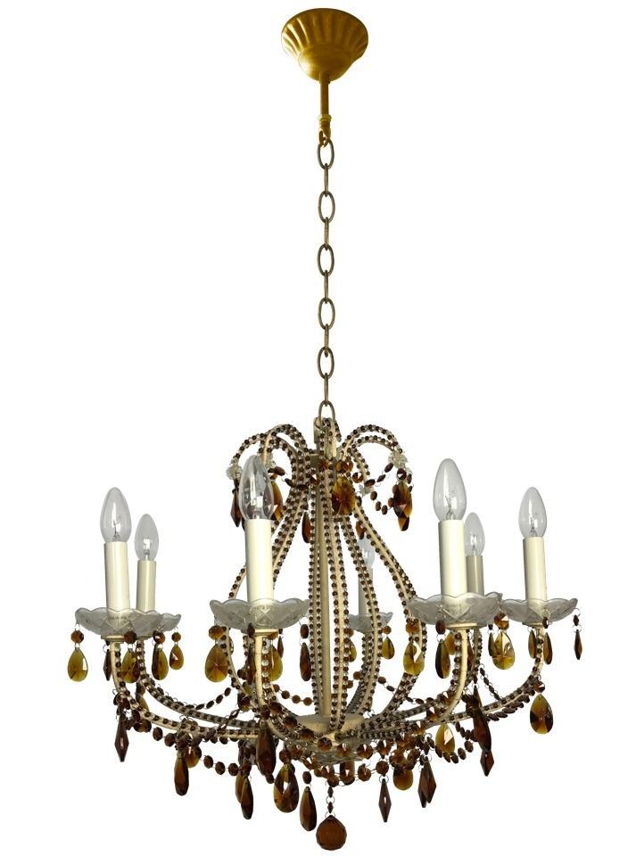 Antique Chandelier with Crystal - D68xH56cm