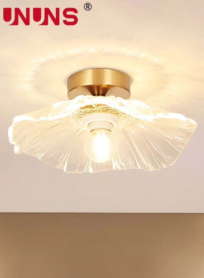 LED Ceiling Light Fixture,Golden Ceiling Light,Flushmount Ceiling Light,Bathroom Ceiling Light,Flush Ceiling Light For Hallway Entryway Bathroom