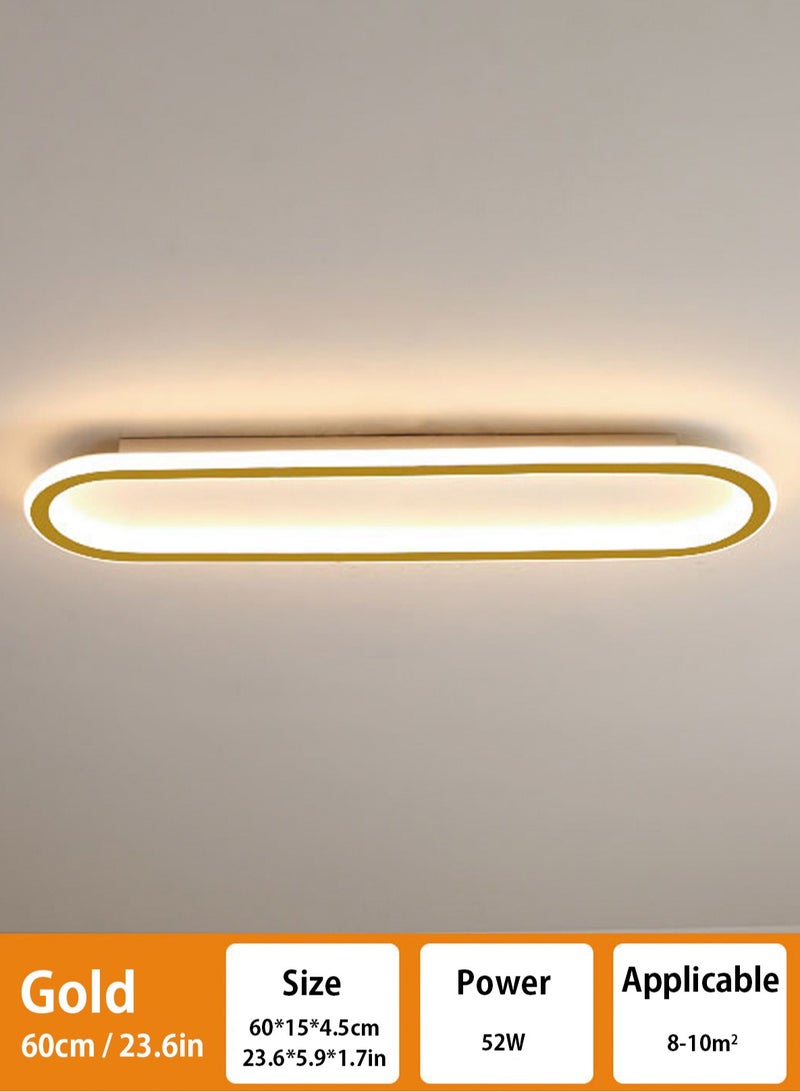 (GOLD-60CM) simple modern LED ceiling light  aisle light  bedroom living room corridor light creative balcony light