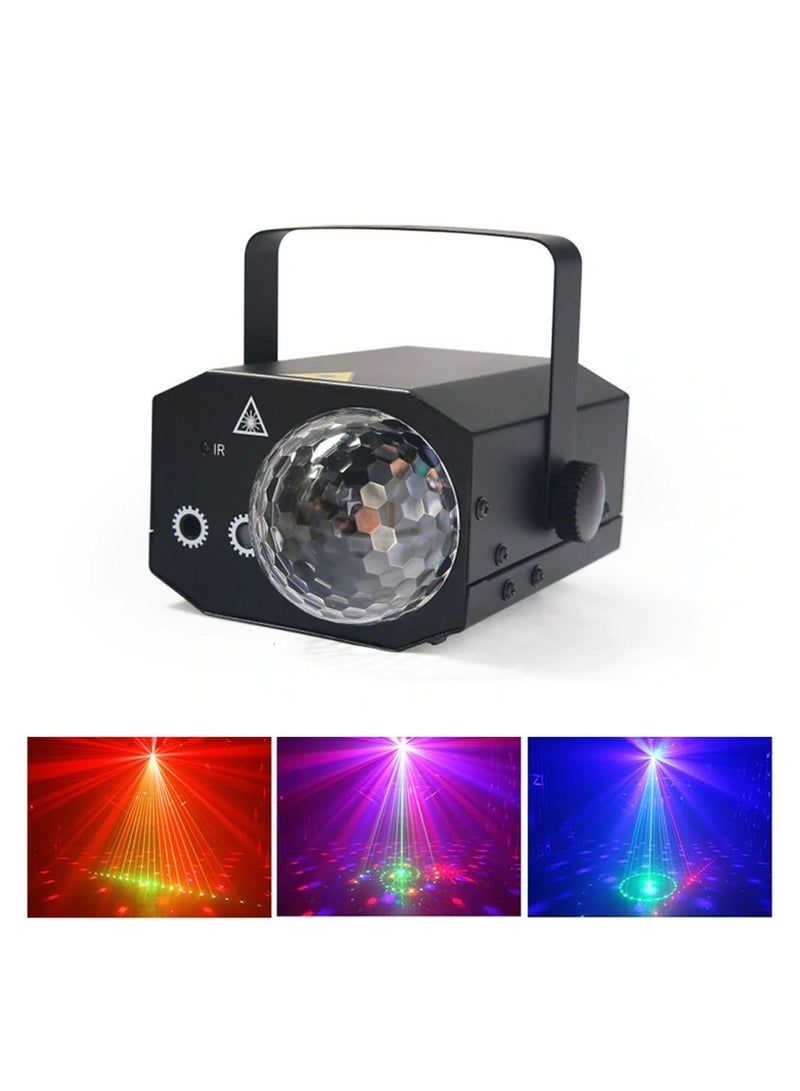 Party Laser DJ Light 16 Patterns LED Magic Ball Light  16 RGB Disco Projector Indoor Party Light