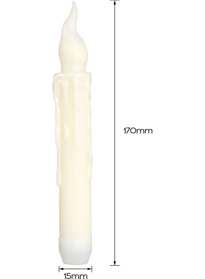 LED Long Electronic Candles Warm white 18.00 x 3.00 x 3.00cm