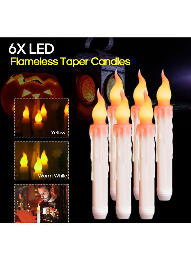LED Long Electronic Candles Warm white 18.00 x 3.00 x 3.00cm