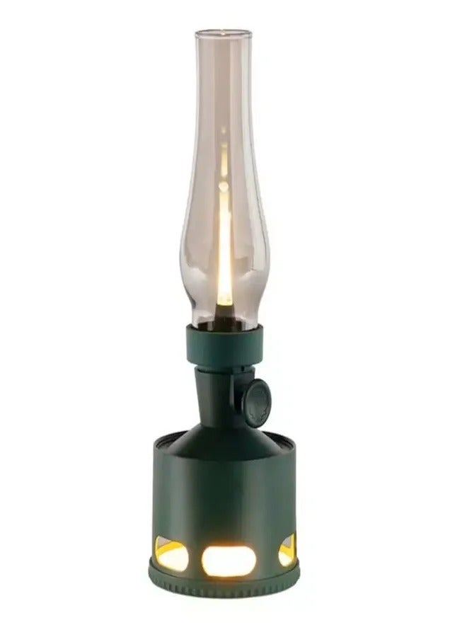 Tubicen OLD DAYS  LED Kerosene Lamp T140004 Khaki & Green 2-Light Cordless LED Oil Lamp