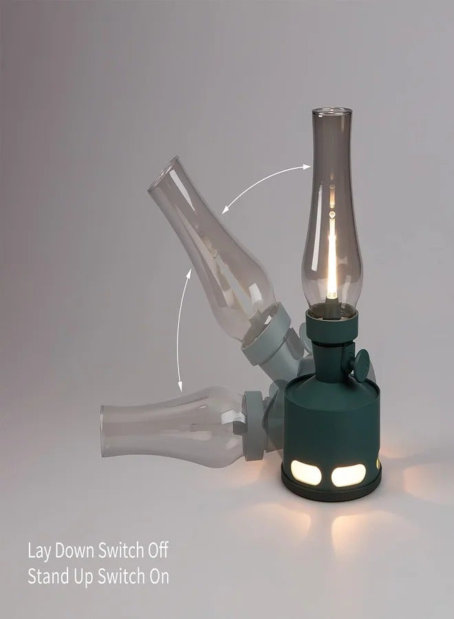 Tubicen OLD DAYS  LED Kerosene Lamp T140004 Khaki & Green 2-Light Cordless LED Oil Lamp