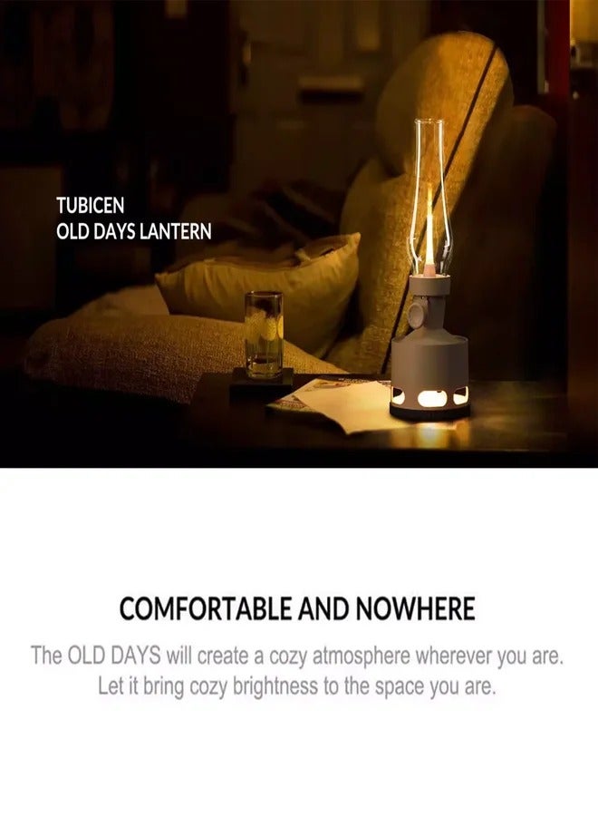 Tubicen OLD DAYS  LED Kerosene Lamp T140004 Khaki & Green 2-Light Cordless LED Oil Lamp