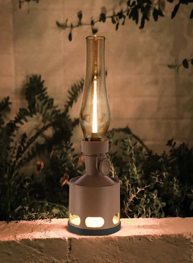 Tubicen OLD DAYS  LED Kerosene Lamp T140004 Khaki & Green 2-Light Cordless LED Oil Lamp